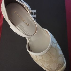 Coach Raine Espadrille Light Khaki NWT